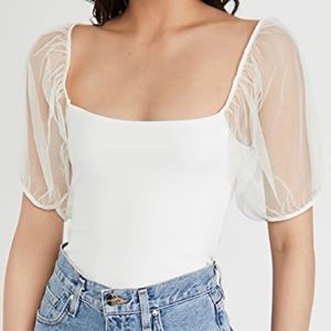 Free People Puff Sleeve Top